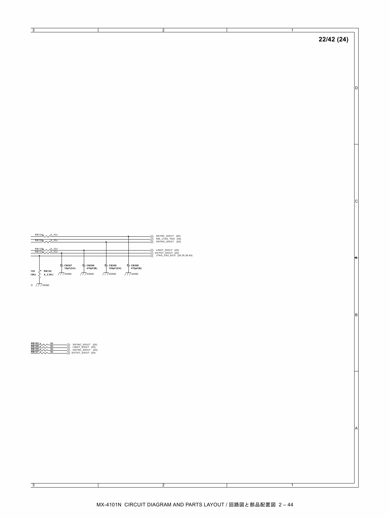 SHARP MX 3600 4100 4101 5000 5001 N-FN Circuit Diagrams-4